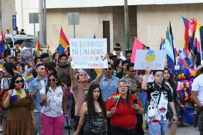Este sábado se llevó a cabo la marcha del Orgullo LGBT+ en Torreón.