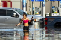 El paso de Beryl por Texas