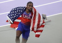 Estadounidense Noah Lyles gana el Oro por milésimas en final olímpica de los 100 metros