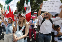 Marchan contra reforma al Poder Judicial en CDMX