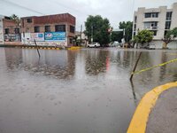 La Laguna inundada pese a que lluvia no ha sido constante