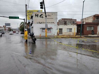 La Laguna inundada pese a que lluvia no ha sido constante