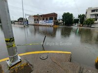 La Laguna inundada pese a que lluvia no ha sido constante