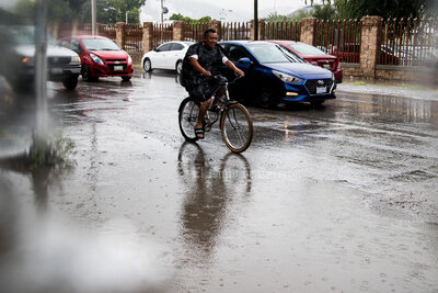 La Laguna inundada pese a que lluvia no ha sido constante