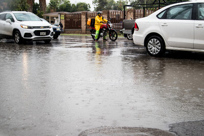 La Laguna inundada pese a que lluvia no ha sido constante