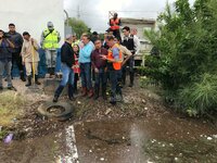 Viven situación crítica en la colonia Santiago Ramírez por las lluvias