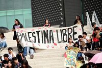 Estudiantes exigen alto a genocidio en Palestina y a violencia en México