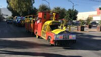 Peregrinación por la Virgen de Guadalupe en Día del Ferrocarrilero