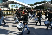 Se reúnen a autoridades, estudiantes y fuerzas de seguridad en un recorrido emblemático