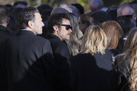 Los integrantes de One Direction se reúnen en público en el funeral de Liam Payne