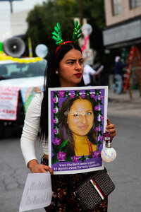 Familiares de desaparecidos peregrinan en Torreón como muestra de fe a la Virgen de Guadalupe