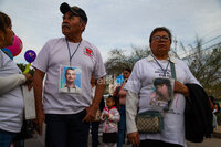 Familiares de desaparecidos peregrinan en Torreón como muestra de fe a la Virgen de Guadalupe