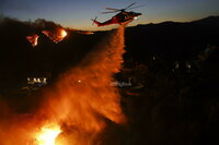 Incendio forestal en Pacific Palisades en Los Ángeles