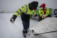 Saltillo se cubre de blanco con nevada