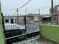 Saltillo se cubre de blanco con nevada