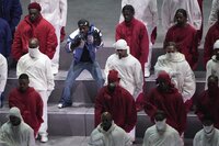 Kendrick Lamar en el medio tiempo del Super Bowl LIX