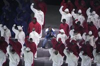 Kendrick Lamar en el medio tiempo del Super Bowl LIX