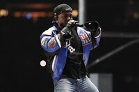 Kendrick Lamar en el medio tiempo del Super Bowl LIX