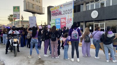 Realizan segunda marcha del 8M en Matamoros; recuerdan a las víctimas de feminicidio