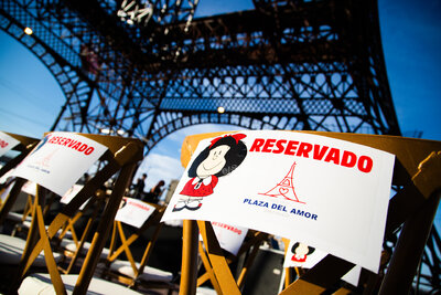 Develan estatua de Mafalda en Gómez Palacio