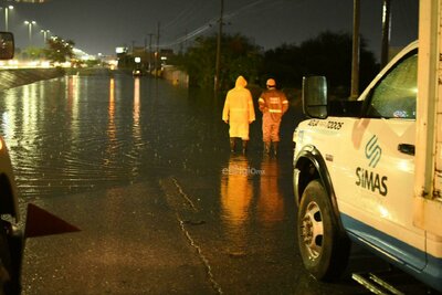 Se inundan diversas zonas de Torreón tras las lluvias