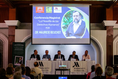 Doctor Mauricio Beuchot reflexiona sobre derechos humanos con conferencia