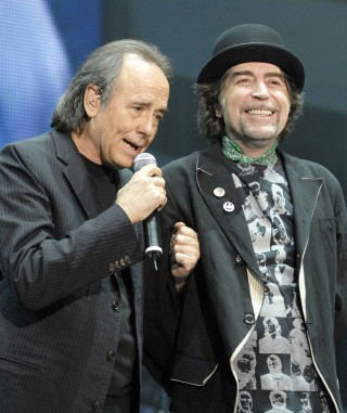 Joan Manuel Serrat y Joaquín Sabina ofrecieron una noche de romanticismo en el Auditorio Nacional de la Ciudad de México. (Notimex) 