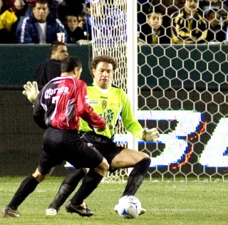 Jorge Daniel Achucarro, del Atlas, marcó en dos ocasiones ante San Luis. (EFE)