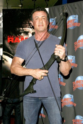 Stallone promociona la nueva cinta de Rambo. (Archivo)
