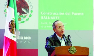 Felipe Calderón Hinojosa reconoció que Durango es de los estados más pobres en el Norte del país.