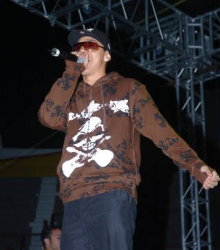 Nigga cantó en la Plaza de Toros la noche del viernes 29 de febrero. (Fotografía de Sergio Reyes)