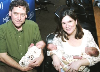 Allison Penn, de 31 años, dijo que ella y su marido, Tom, de 46, habían intentado tener un bebé desde que se casaron hace unos cuatro años. (AP)