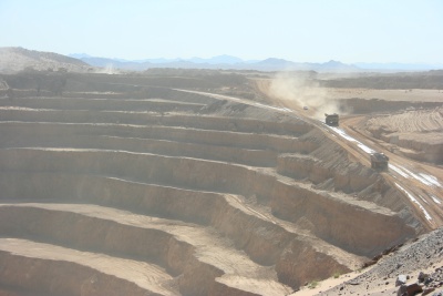 La mina La Herradura es una de la pocas a cielo abierto que operan en México.