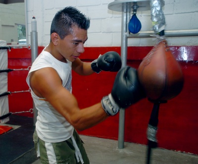 Cristian Mijares continúa los entrenamientos de cara a su pelea unificatoria ante el venezolano Alexander “Explosivo” Muñoz. (Fotografía de Jesús Galindo López)