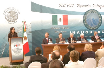 Congresistas de México y Estados Unidos coincidieron en el rechazo al condicionamiento de la Iniciativa Mérida durante la inauguración de la 47 Reunión Interparlamentaria entre ambos países. (El Universal)