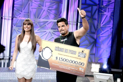 Nacho sumó un total de 70.98 por ciento de peso perdido, convirtiéndose en el gran ganador. (El Universal) 