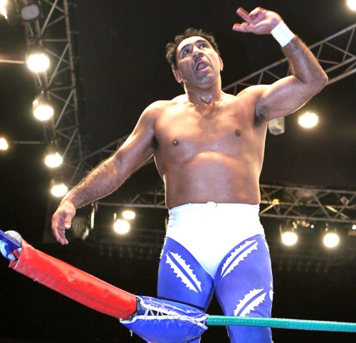 Blue Panther dejó en claro que no está acabado y en su presentación en la Arena México como Genaro Vázquez salió triunfador. (Agencia Reforma)