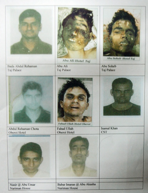 En la imagen algunos de los terroristas que participaron en los atentados cometidos el pasado 26 de noviembre en la capital financiera de la India, en los que murieron al menos 195 personas y otras 300 resultaron heridas. (EFE)