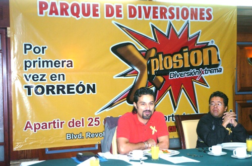 Alejandro Villafuerte y Miguel Ángel Domínguez, titulares de Xplosion, dieron a conocer que el parque de diversiones comenzará a operar desde el domingo 25 de enero.