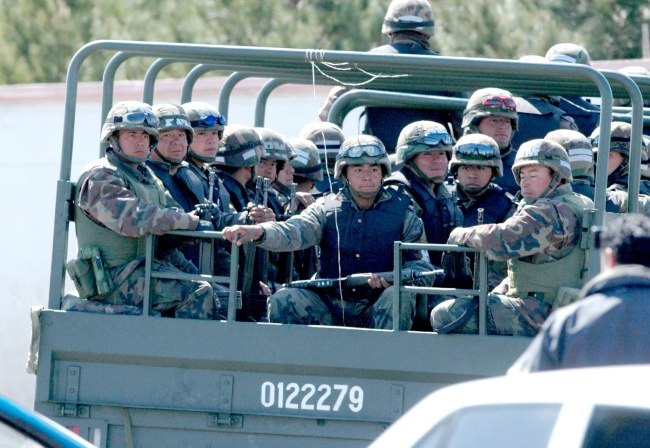 Refuerzos. Otros cinco mil soldados llegaron durante el fin de semana a Ciudad Juárez para integrarse al Operativo Conjunto Chihuahua.  EL UNIVERSAL