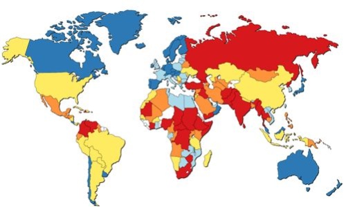 A la par. México tiene un índice similar a Guatemala, El Salvador, Honduras, Jamaica, Ecuador y Guyana. (EL UNIVERSAL)