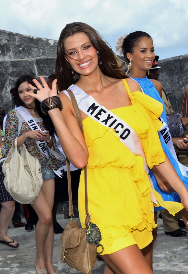 La representante de México, una de las favoritas, arribó a la isla de Bahamas.