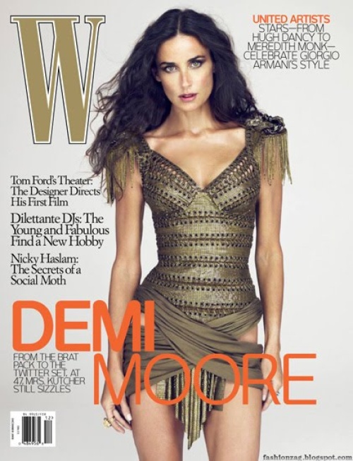 Aseguran que Demi Moore lució cuerpo de modelo en revista