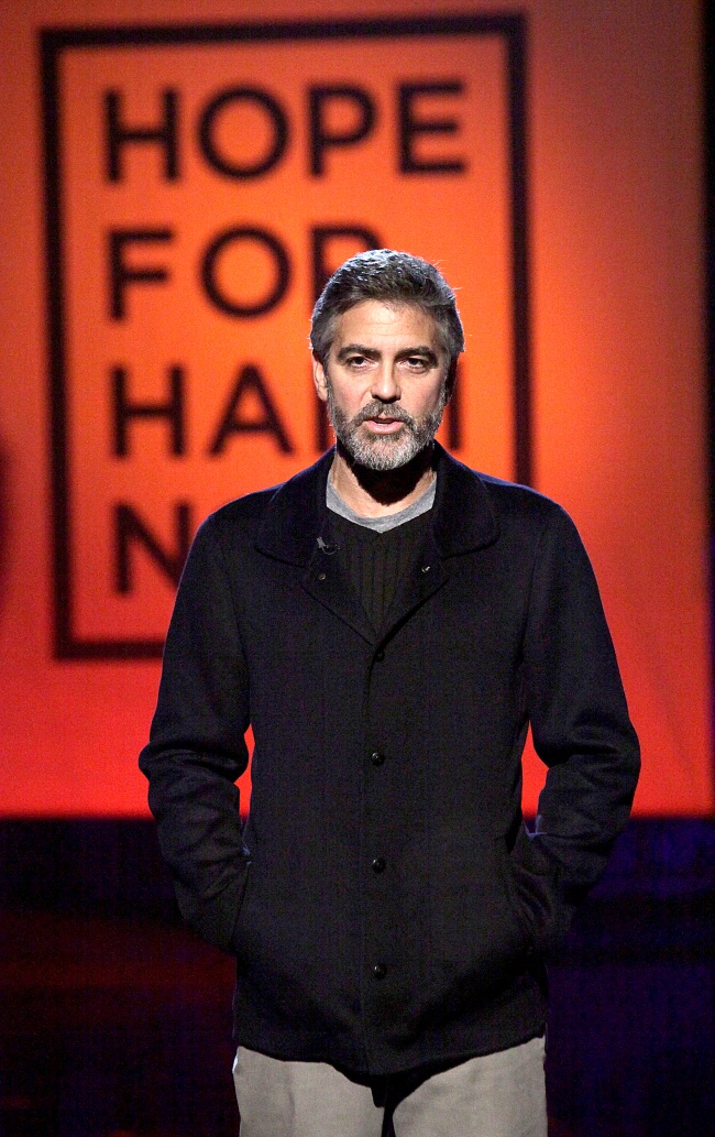 Va por Haití. El telemaratón organizado por George Clooney el fin de semana reunió, además de muchos artistas, mucho dinero.  ARCHIVO 