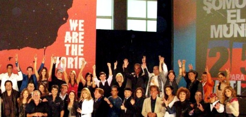 En la grabación de 'Somos el mundo' participaron 70 reconocidos artistas latinos. 