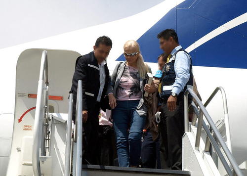 Justicia. Gloria Ruiz fue detenida por la Interpol en Panamá y deportada a México para responder a las acusaciones de fraude fiscal.  EFE