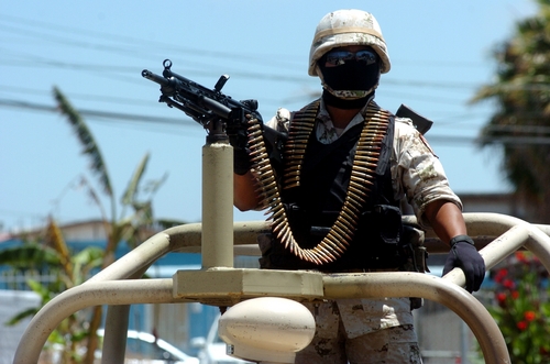 Cruzan el río. Elementos del Ejército Mexicano entrenan en EU.