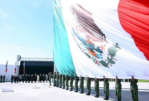 Festejos. El presidente Felipe Calderón aseguró que este espacio coloca a Guanajuato en el centro de los festejos de la patria. 