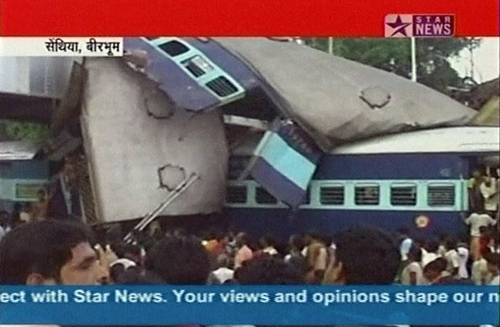 Tragedia en India. Las primeras imágenes distribuidas fueron por televisión.  AP