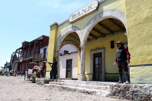Sets. El viejo oeste cobra vida en un pequeño pueblo de Durango, 'tierra del cine'.  LEÓN CARMELO ALVARADO / EL SIGLO DE DURANGO 